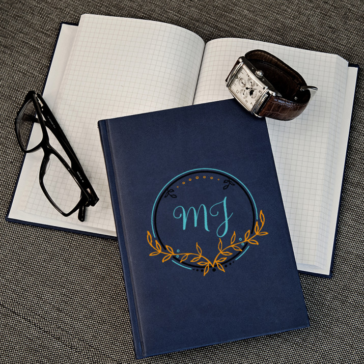 Monogramok 2 - A5-ös jegyzetfüzet nyomtatással